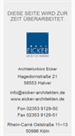 Mobile Screenshot of eicker-architekten.de